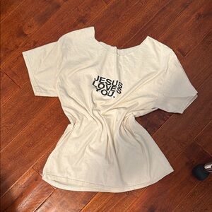 Cream Graphic Tee